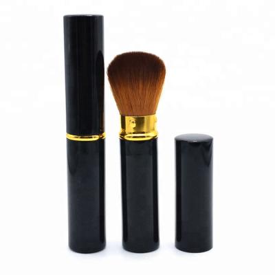 China Angular Blush On Line Sale Fashionable Black Retractable Blush Makeup Brush OEM Detachable Cosmetic Brush for sale