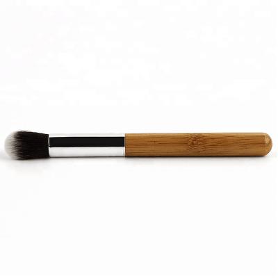 China small quantity OEM ODM handle eye makeup brush skin-friendly eco-friendly bamboo brush eye blender brush for sale