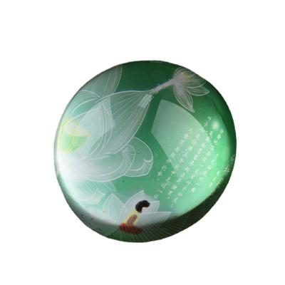 China China JY Cheap Round Half Blank For Gifts Custom Crystal Glass Half Ball Paperweight for sale