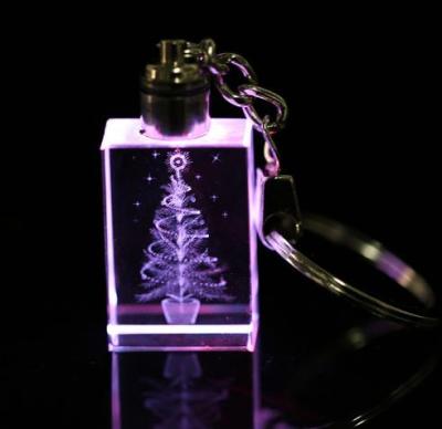 China China JY Hot Selling 3d Laser Engraving Crystal Glass Key Chain Customs Lead For Gifts for sale