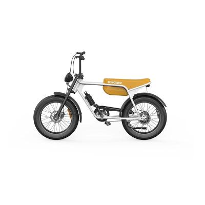 China Best Selling Steel Moped Electric Bike Vintage Style Electric Bicycles 20 Inch Fat Tire Scrambler Coast e Bike for sale