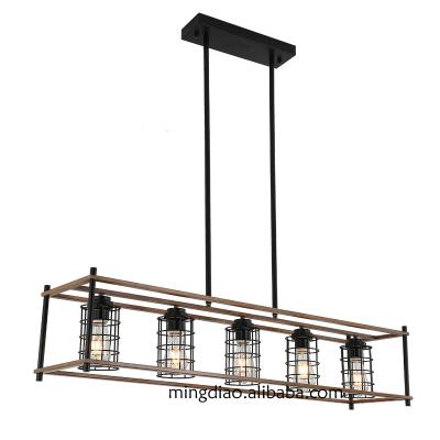 China Wholesale industrial factory style cafe living room decoration border chandelier for sale