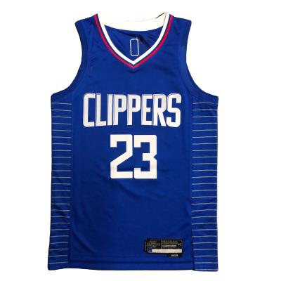 China 2021 New Design Blue Polyester Basketball Jersey Breathable Soft 100% Custom Made Clothes for sale