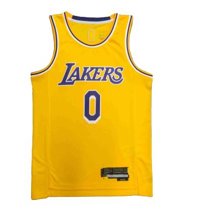 China Breathable Custom Design Sports Basketball Jersey Uniform Yellow Color Clothes Tank Top for sale