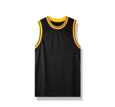 China Breathable Polyester Breathable Cheap Price Basketball Jerseys Sleeveless Clothes for sale