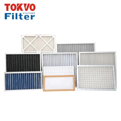 China Aluminum Filter Contain Electrostatic Fiber Auto Air Cleaner Bag for sale