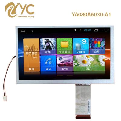 China TFT 8 Inch 800x480 Normally White TN LCD Display Module 192.8(W)X116.9(H)X6.4(D) for sale