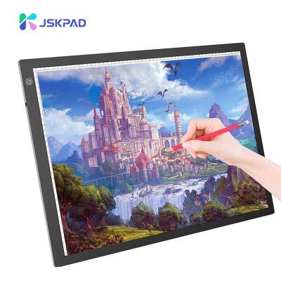 China Room/Home Hospital/Office with Scale A2 Size LED Acrylic Sketch Board Portable LED Drawing Pad Tablet for Diamond Painting Tattoo Drawing, Sketching for sale