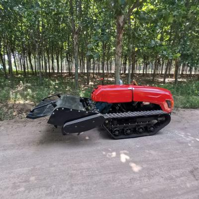 China High power remote control crawler type cultivator self-propelled orchard micro cultivator diesel loose soil witty c for sale