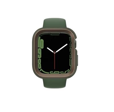 China DEVILCASE Anti-Scratch for Apple Watch 7 (45mm) - Olive Green Bumper with Cocoa Aluminum Ring for sale