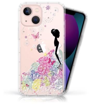 China Shockproof Meteor Compatible With iPhone 13 Series Austrian Rhinestone Diamond Protective Phone Case for sale