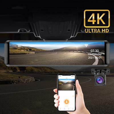 China Dual 4K GPS Dash Cam With WiFi GPS Car Dash Camera 3840X2160P Ultra HD For Cars With Night Vision for sale