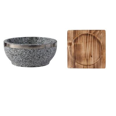 China Korean Disposable Soup Korean Natural Stone Rice Pot Bowl Bibimbap Hot Dolsot Stone Bowl For Sale for sale