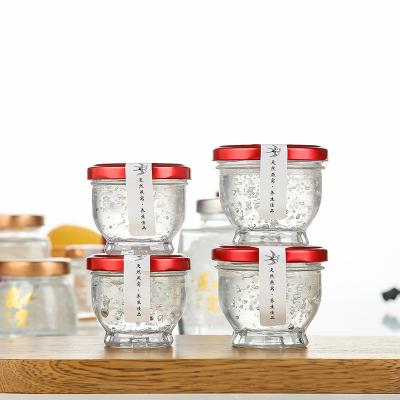 China Bulk OEM 70ml Eco-Friendly Recyclable Glass Jars Bird's Nest Glass Bottle Seal Delicate Bird's Nest Jar for sale