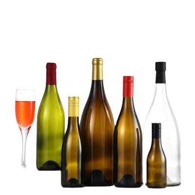 China Wholesale 750ml 1500ml Burgundy Empty Dark Green Champagne Wine Glass Bottles Eco-friendly Recyclable Bottle for sale