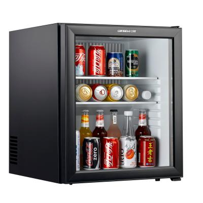 China Absorption 60L Automobile Defrost Type Fridge Mini Bar Domestic Mini Bar Fridge Hotel Furniture Refrigerators for sale