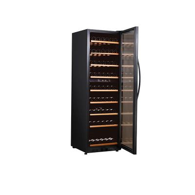 China Double Hotel Zone Wine Cooler Cabinet, Wooden Wine Cooler, Household Wine Coolers for sale