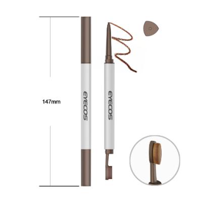 China Waterproof Wholesale Suppliers Water Proof Eyebrow Pencil With Brush Triangle Coffee Brown OEM/ODM Special Shaped Fine Even Eyebrow for sale