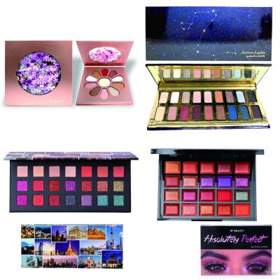 China Private Label Waterproof Wholesales Shimmer High Pigmented Outdoor Luxury Cosmetic Makeup Eyeshadow Palette for sale