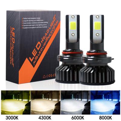 China COB F2 Car Headlight 9005 30w 12000lm Led 9006 Universal Car Lamp 9005 h7 h8 h3 6500k COB Headlamp Styling Automobile Fog Lamps for sale