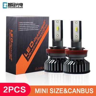 China F2 ZES 20000 lumen h11 lighting system auto light car head 9005 9006 H11 H7 H4 auto light bulb car led headlight universal for sale