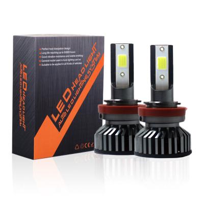 China COB F2 car headlight h8 36w 12000lm led lamp 9006 universal 9005 h7 h8 h3 6500k auto styling headlight fog lamps for sale