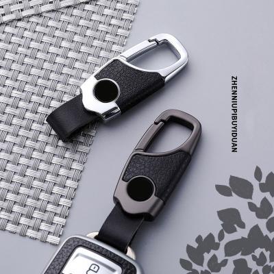 China Car Logo Keychains Leather Car Custom Made Wholesale Fashionable Logo Engraved Metal Embossed Keychain for sale