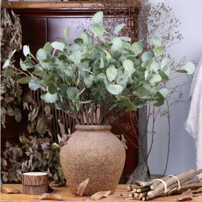 China Outdoor Indoor Decoration High Quality Leaf Bulk Eucalyptus Leaves Home Decor Flower Arrangement Simulation Plants Green Artificial Leaves For Decoration for sale