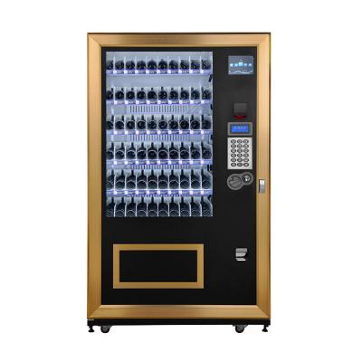 China Metro Station Vending Machine Cold Coffee Vending Machine / Coin Powder Mix Drinks And Snacks Vending Machine for sale