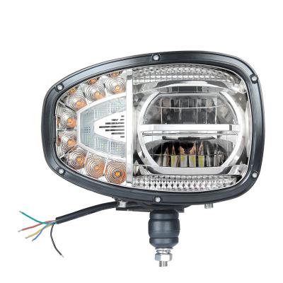 China Combination head lamp; Original Factory IP6K9K Combination Head Full LED Snow Plow Lamp Heavy Duty Head Lamp Led Headlight for sale