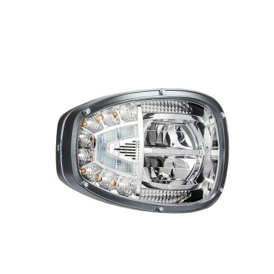 China Combination head lamp; High Plow Lamp 15W Head Beam Low Driver-Beam Lights 5700k 6 Pin Detach Connector Car Led Headlight for sale