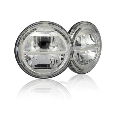 China Low And High Beam Low And High Beam Motorcycle Truck Round Led Headlight 5.75 Led Headlight for sale