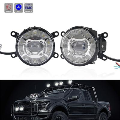 China SAEJ583-2005 fog beam POINT 90mm off road fog lights round fog lamps for sale