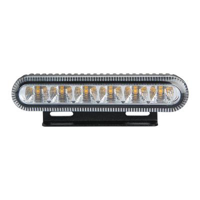 China Aluminum Alloy 6pcs 2W SMD LED E13 CEE R65 R10 IP67 Amber White Blue 12W LED Warning Lamps Led Warning Light Bar for sale