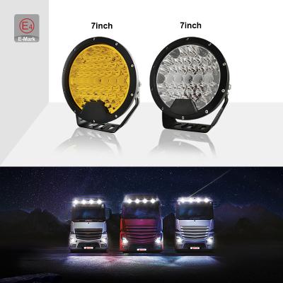 China Bright: 13 CEE R10 Yellow Cover High Beam Auxiliary Position Light 9 Inch Led Driving Light Round 7inch Driving Lights for sale