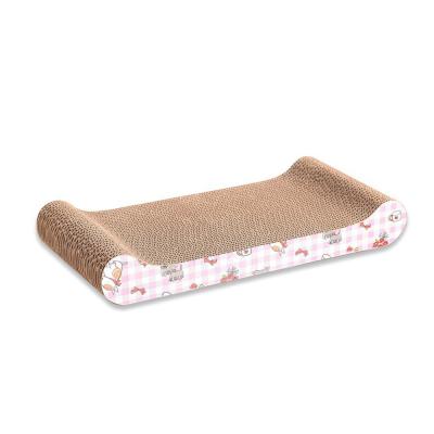 China ZMaker Sustainable Bone Shaped Cat Scratching Pad Scratcher Lounge Free Board Catnip for sale