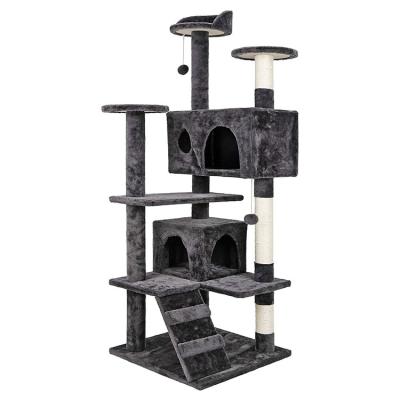 China ZMaker Multi-Level Sustainable and Dwellings Pet Palace Cat Scratching Post Tower Tree for sale