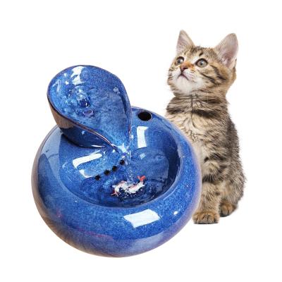 China ZMaker 1.5L Automatic Ceramic Pet Cat Water Dispenser Automatic Drinking Station For Dog Custom for sale