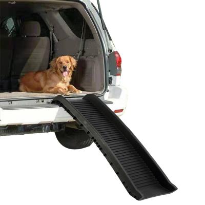 China ZMaker 155cm Collapsible Folding Pet Stairs Pet Car Steps Ladder Portable Ramp Easy Storage for sale