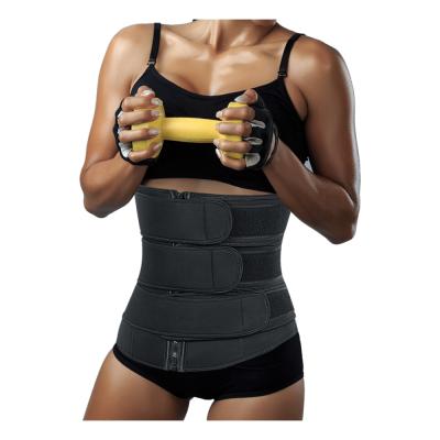 China ZMAKER Adult Neoprene Waist Trimmer Trainer Cincher 3 Straps 6 Steel Bone With Zipper Custom Logo for sale