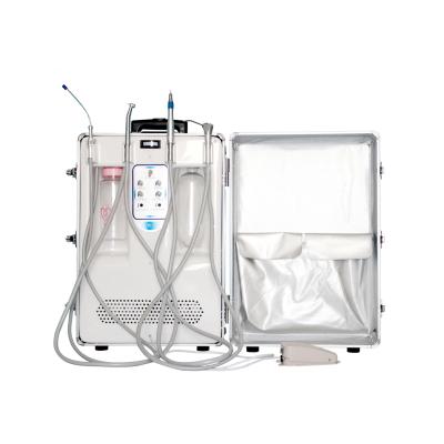 China Unidades Dentales Mini Dental Unit With Ce High Quality Mobile Dental Trolley Integrated Air Compressor Portable Approved HR-DP12 for sale