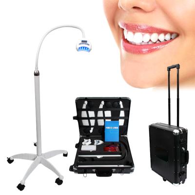 China Custom Logo Dental Equipment LED Light Teeth Portable Wholesale Mobile Metal Laser Whitening Machine For Sale With 60w Camera for sale