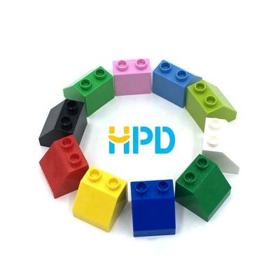 China Construction Toy Low Moq ABS Plastic 2 Point Tilt Large Particle Bricks Accessories Parts Building Block Toys For Children for sale