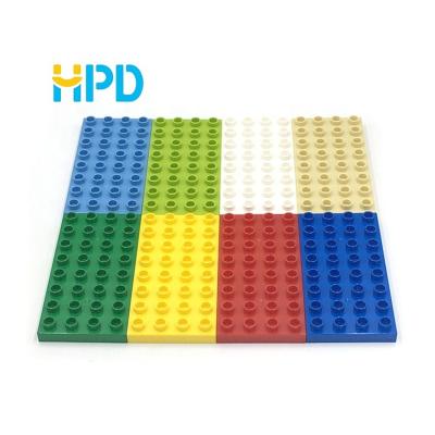 China Custom Building Toy Bulk Building Block Pieces Large 4x8 Dots Particle Bricks Flat Kids Play Blocks Educational Toys for sale