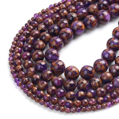 China Wholesale High Quality Natural Stone Colored Round Cloisonne Beads For Jewelry Necklace Bracelet Making for sale