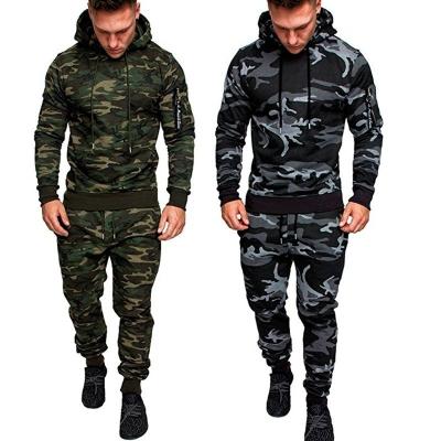 China Breathable Plus Size Ropa Deportiva Hombre Camouflage Print Camouflage Print Hoodie Sweatsuits Unisex Undefined Tracksuit Pants Casual Two Piece Set Men for sale