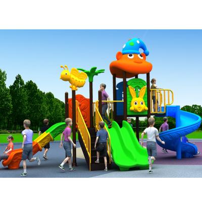 China Plastic Kids Outdoor Commercial School Slide Kids Playground Equipment for sale