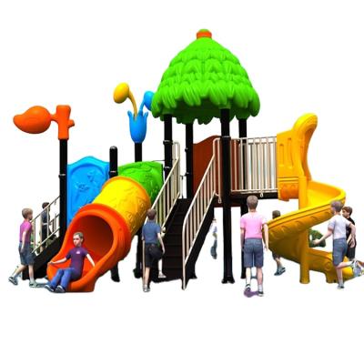 China Plastic Attractive Commercial Used Large Outdoor Plastic Slide Kids Playground Equipment for sale