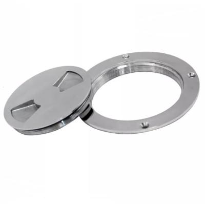 China Boat Hardware Fitting Marine Hardware 316 Stainless Steel Boat Apron Slip Inspection Hatch No Detachable Cover for sale