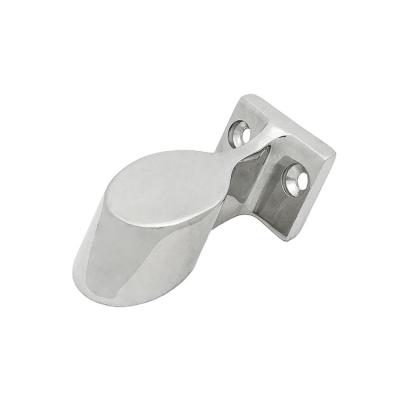 China Boat Hardware Fitting Marine Hardware 316 Stainless Steel Boat Handrail Fitting Front Center Bracket Stanchion for sale